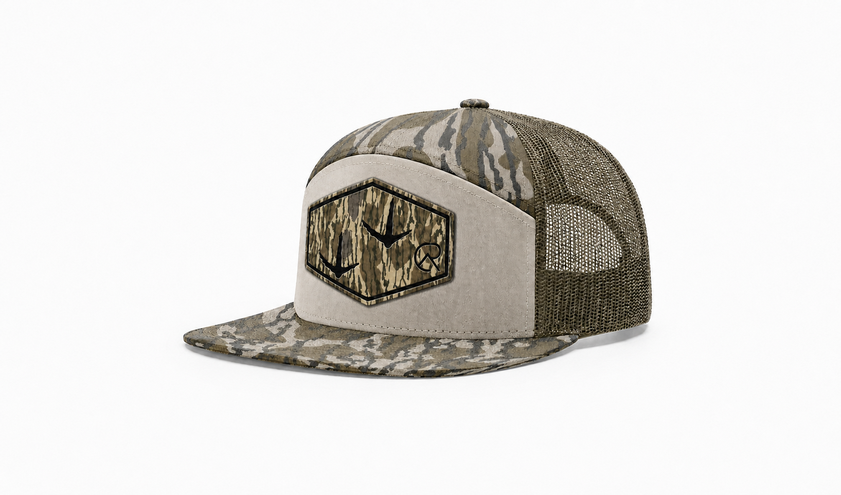 Cottonridge Outdoors camo antler CR flat bill patch hat