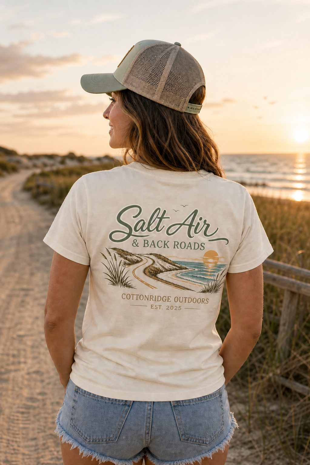 Cottonridge Outdoors salt air and back roads t-shirt