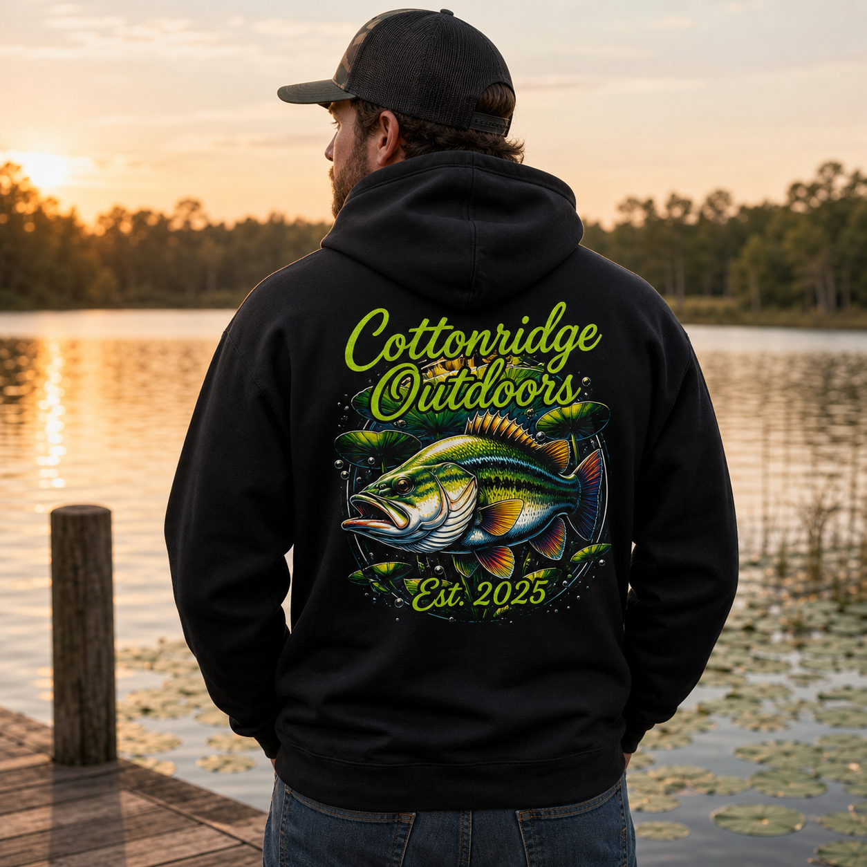 Cottonridge Outdoors bass lily pad hoodie