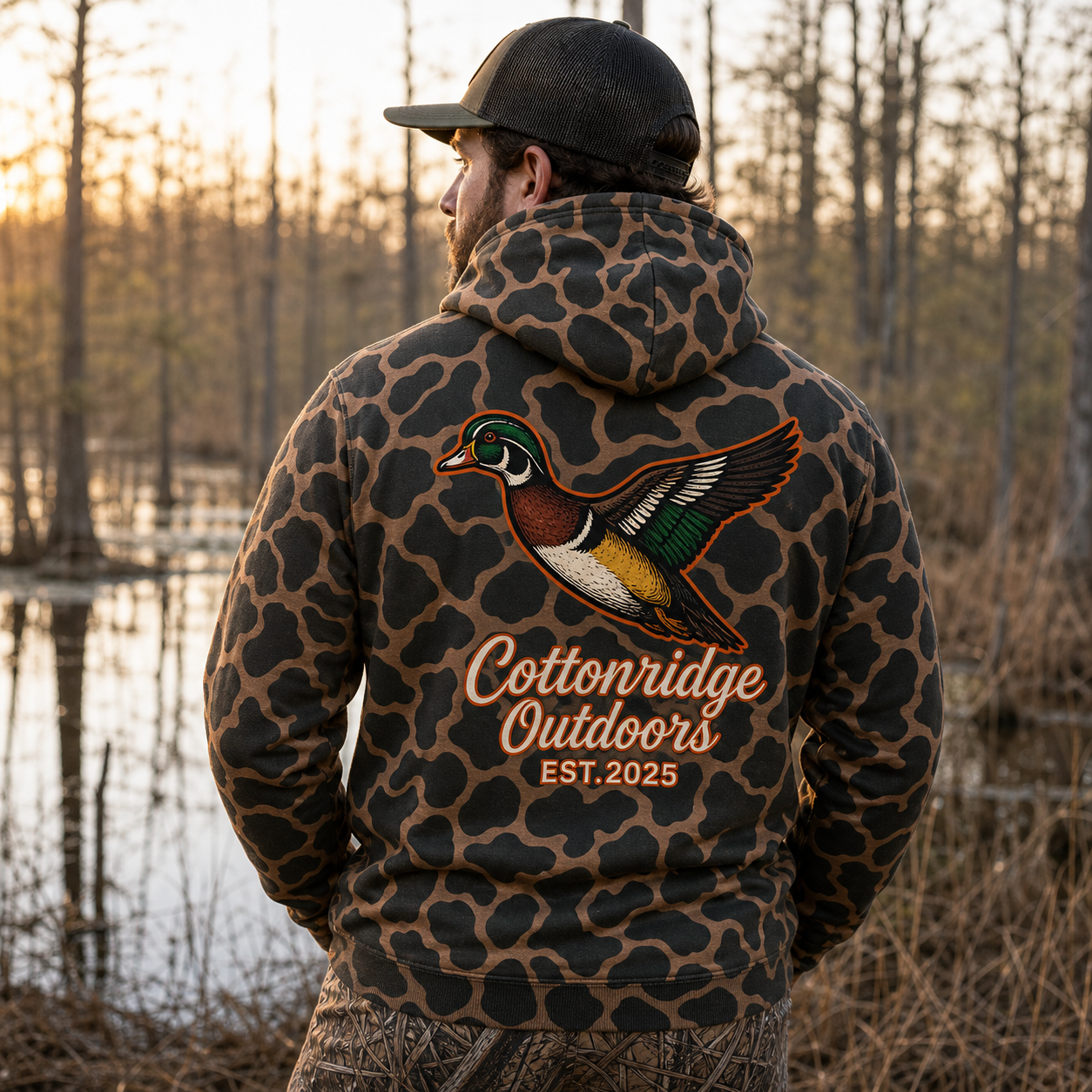 Cottonridge Outdoors camo wood duck hoodie