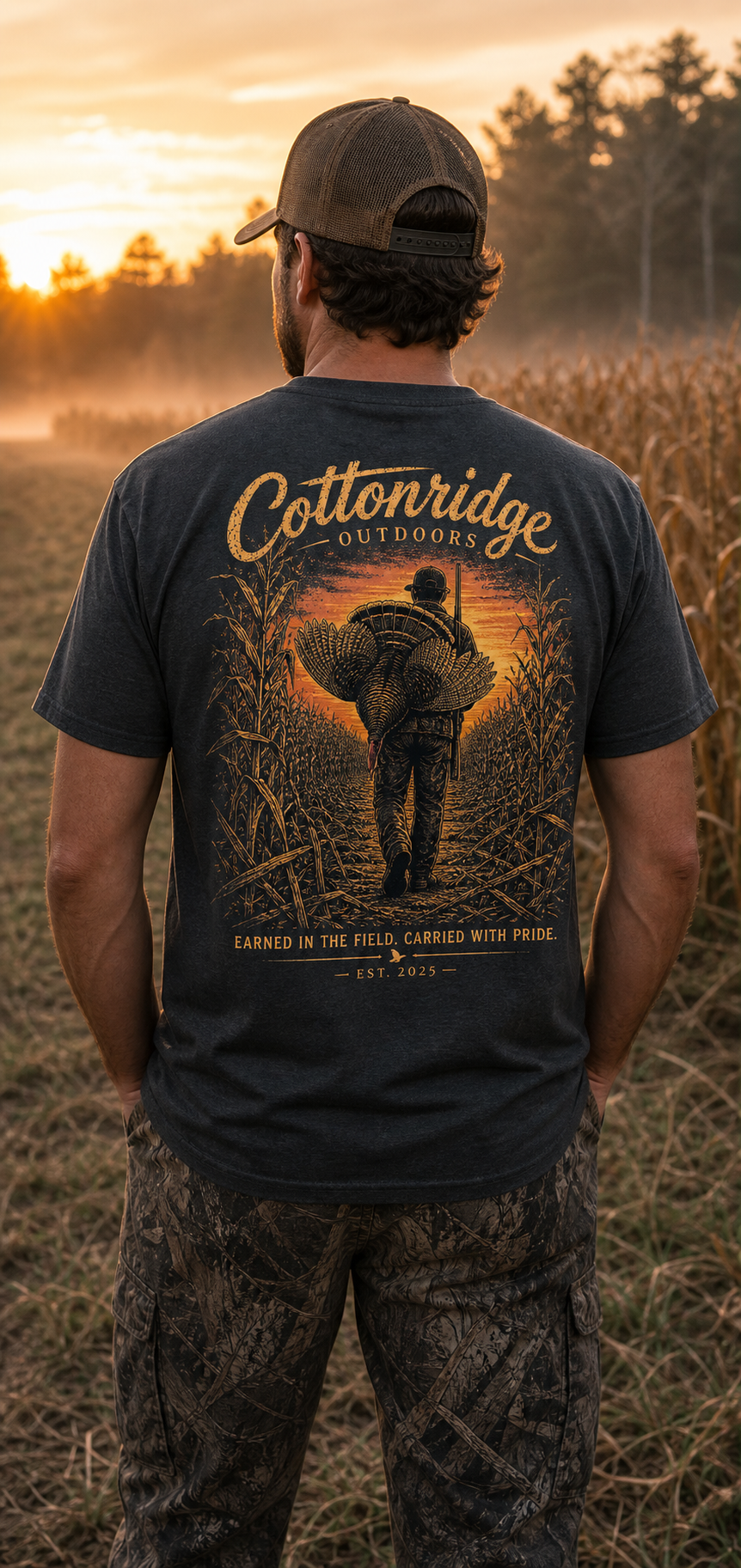 Cottonridge Outdoors early morning turkey hunter t-shirt